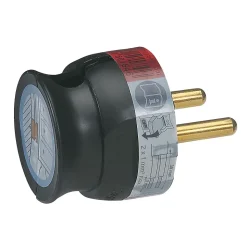 Fiche extra plate noire Legrand Blanc