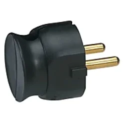Fiche extra plate noire Legrand Blanc