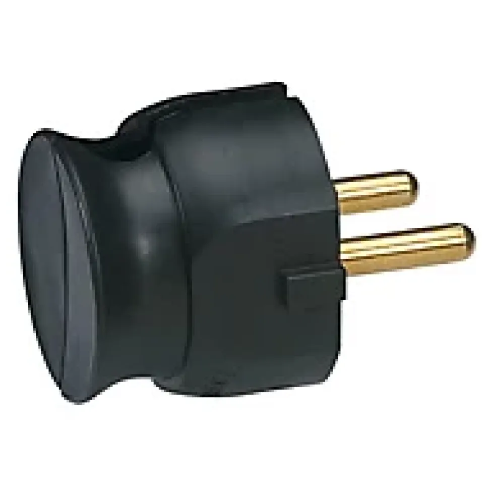Fiche extra plate noire Legrand Blanc