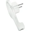 Fiche extra-plate Diall blanc glossy 16A