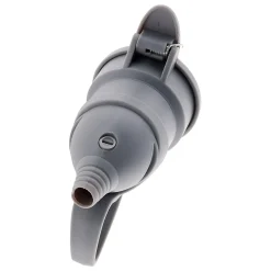 Fiche femelle à clapet 16A 2P+T - Gris - Zenitech