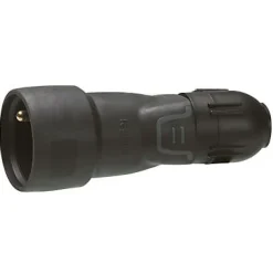 Fiche femelle 16A 2 P+T noir lumineuse Legrand