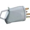 Fiche électrique - Legrand - Plexo étanche - Gris - 3P+T - 32A - 7360W