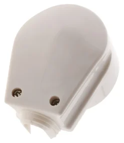 Fiche mâle 20A coudée 2 P+T - Blanc - Zenitech