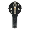 Fiche mâle 16A extraplate - Noire - Zenitech