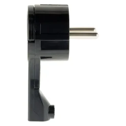 Fiche mâle 16A extraplate - Noire - Zenitech