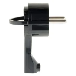 Fiche mâle 16A extraplate - Noire - Zenitech