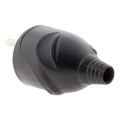 Fiche mâle 16A 2P+T - Noir - Zenitech