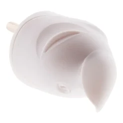 Fiche mâle coudée 16A 2P+T - Blanc - Zenitech