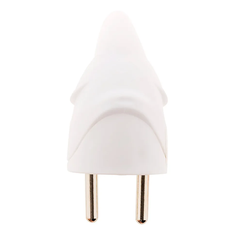 Fiche mâle coudée 16A 2P+T - Blanc - Zenitech