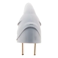 Fiche mâle coudée 16A 2P+T - Gris - Zenitech