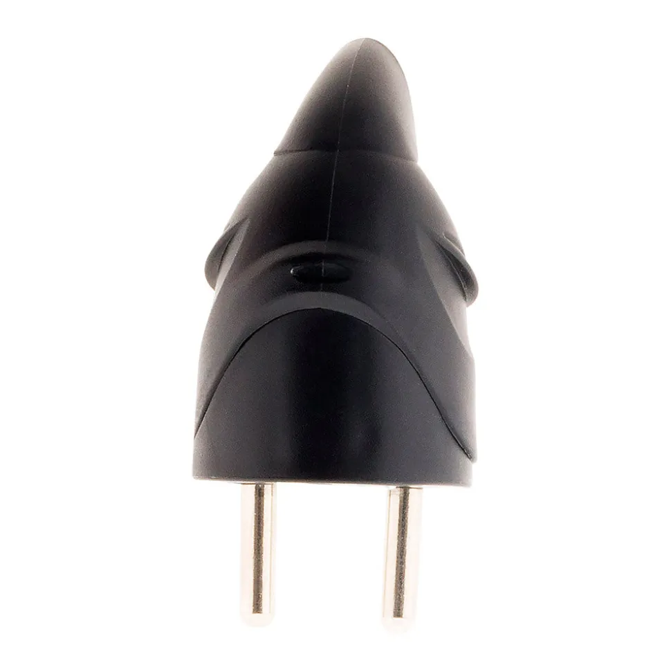 Fiche mâle coudée 16A 2P+T - Noir - Zenitech