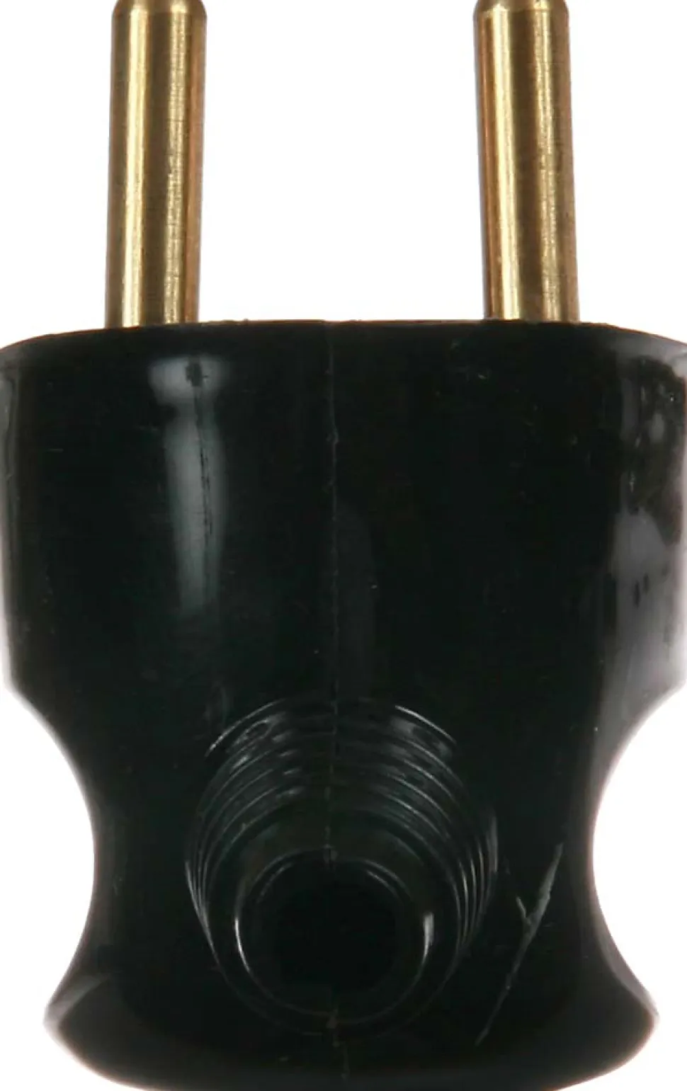 Fiche mâle latérale 2P+T IP40 noir Lébénoïd