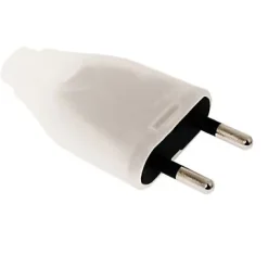 Fiche mâle lumineuse 6A métal Zenitech