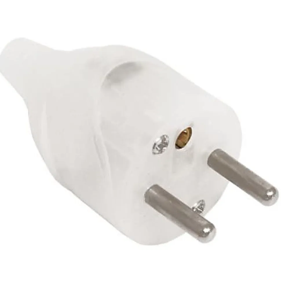Fiche mâle lumineuse 16A sortie droite Diall