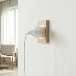 Fiche mâle lumineuse 16A sortie droite Diall