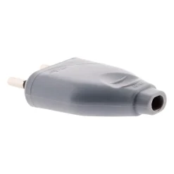 Fiche mâle 2P 6A - Gris - Zenitech