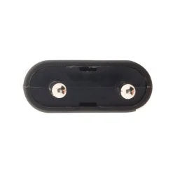 Fiche mâle 2P 6A - Noir - Zenitech