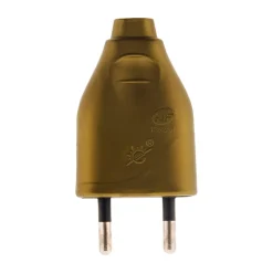 Fiche mâle 2P 6A - or - Zenitech