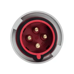 Fiche Mobile Male Triphasé 32a 3p+t 380v - 4 Broches - étanche Ip67 - Ide