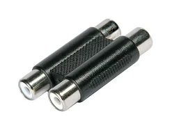Fiche 2RCA vers 2RCA Femelle / Femelle Diall métal noir