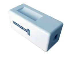 Fiche téléphone en T Femelle Optex plastique blanc