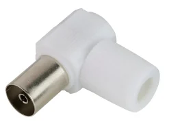 Fiche TV Femelle ø9.52 mm coudé à câbler Blyss, Or
