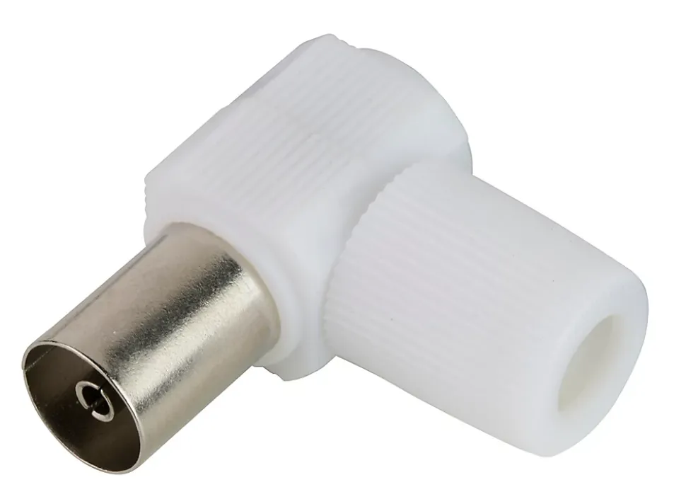 Fiche TV Femelle ø9.52 mm coudé à câbler Blyss, Or