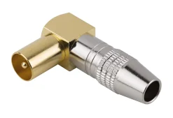 Fiche TV Mâle ø9.52 mm à souder, Or SLX