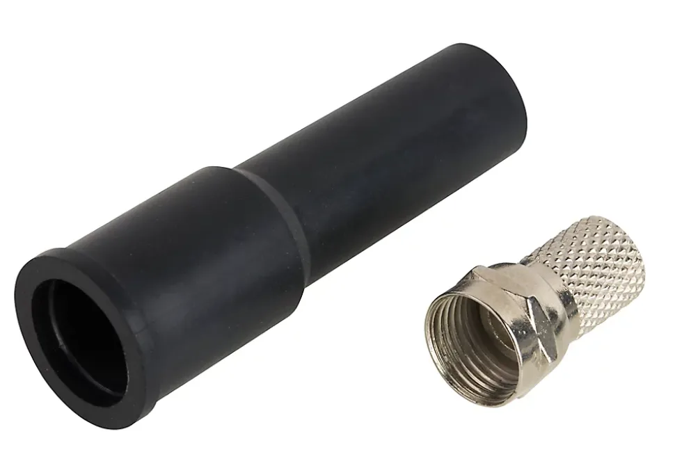 Fiche TV Mâle type F à câbler imperméable pour PF100/RG6, lot de 2