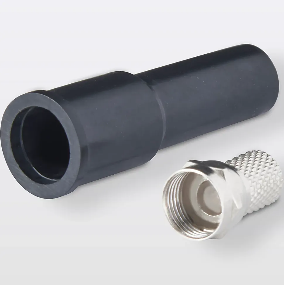Fiche TV Mâle type F à câbler imperméable pour PF100/RG6, lot de 2