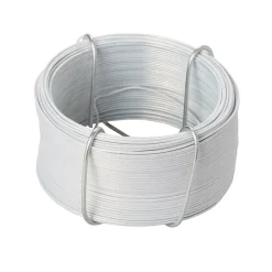 Fil d'acier revêtement PVC Blanc Diall ø0.8 mm, 50 m