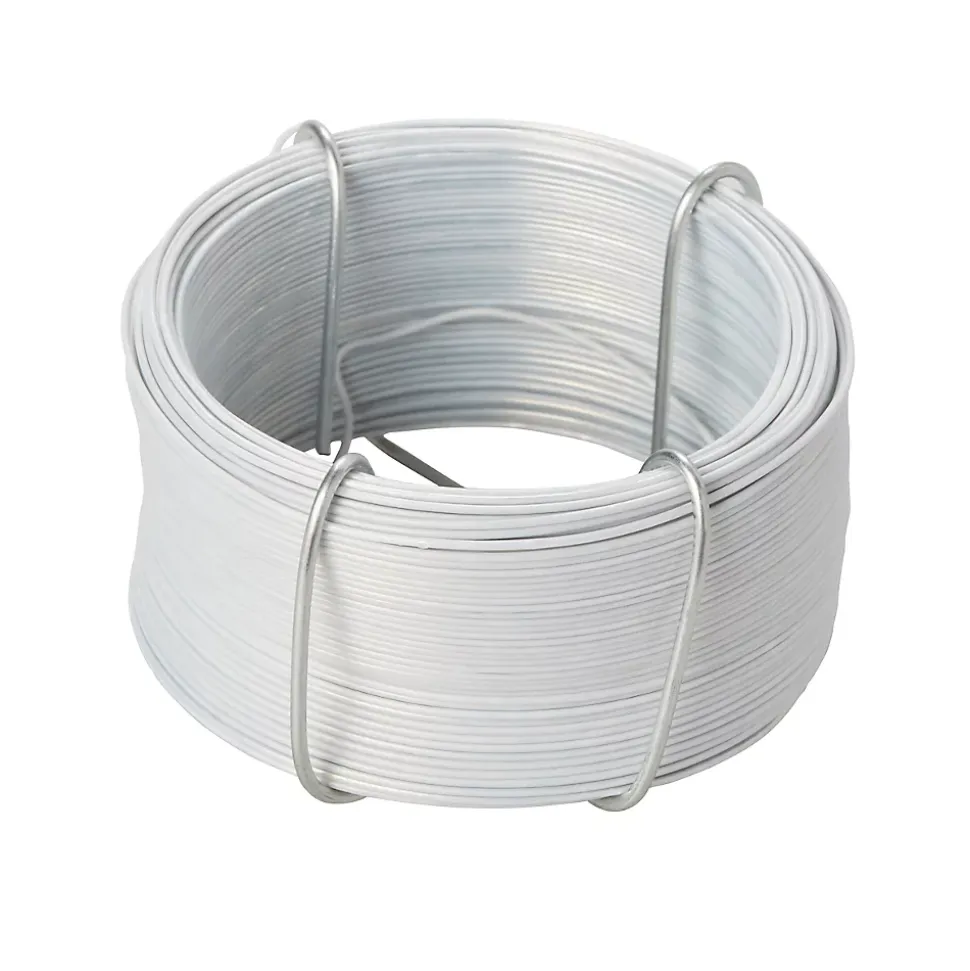 Fil d'acier revêtement PVC Blanc Diall ø0.8 mm, 50 m