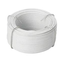 Fil d'acier revêtement PVC Blanc Diall ø1.4 mm, 50 m