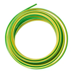 Fil électrique H07VK 1x1,5mm² jaune/vert - 5m - Zenitech