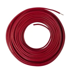Fil électrique H07V-U 1,5mm² rouge - 25m - Zenitech