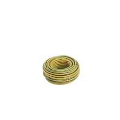 Fil 6mm² H07VR vert/jaune couronne 10m