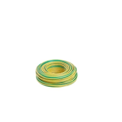 Fil 2,5mm² H07VU vert/jaune couronne 25m