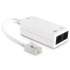 Filtre ADSL RJ45 Mâle avec prise RJ11 Femelle et prise RJ45 Femelle Avidsen