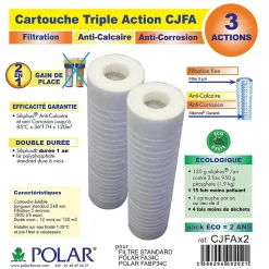 Filtre anti calcaire - 2 cartouches filtrantes