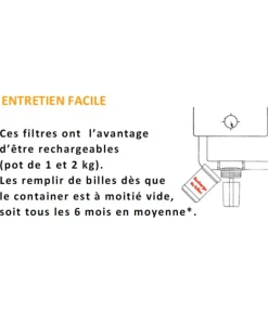 Filtre neutraliseur à condensat pour chaudière à gaz ou fioul 40 kW