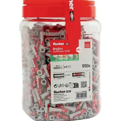 fischer DuoPower BigBox 6 x 30 mm - Set de 950 chevilles universelles Polyamide