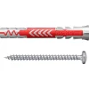 Fischer DUOPOWER cheville nylon 2 composants 6x50 mm, vis tête cylindrique incluse