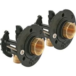 Fixation pour robinetterie Bain Douche pour PER Ø12 raccord à glissement sortie femelle 15/21 (1/2")