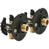 Fixation pour robinetterie Lavabo pour PER Ø12 raccord à glissement sortie mâle 12/17 (3/8")