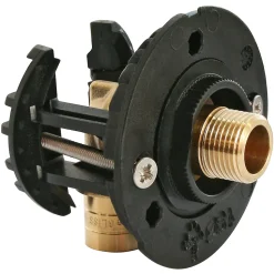 Fixation pour robinetterie de WC pour PER Ø12 raccord à glissement sortie mâle 12/17 (3/8")