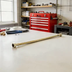 Flexible d'alimentation mâle femelle 15x21, longueur 30 cm Diall
