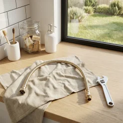 Flexible d'alimentation mâle femelle 15x21, longueur 50 cm Diall