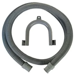 Flexible d'évacuation pour machine a laver - ROUSSEAU - 2.50 m - Embouts O19 mm et O22 mm
