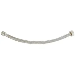 Flexible sanitaire DN8 mâle/femelle 12x17, 15 cm (Mâle et écrou tournant)
